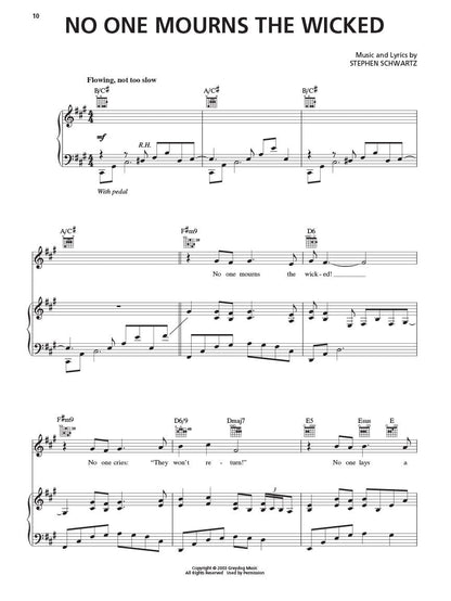 Wicked. a New Musical - Piano/Vocal Selections | Broadway Musical Songbook by St
