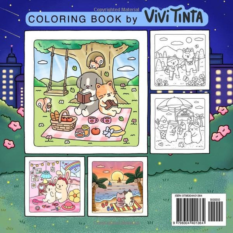Sweetheart: Coloring Book for Adults & Teens Featuring Adorable Animals Valentin