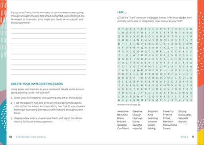 A Year of Self Love Journal (A Year of Reflections Journal)