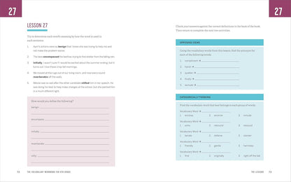 The Vocabulary Workbook for 8Th Grade: Weekly Activities to Boost Your Word Powe