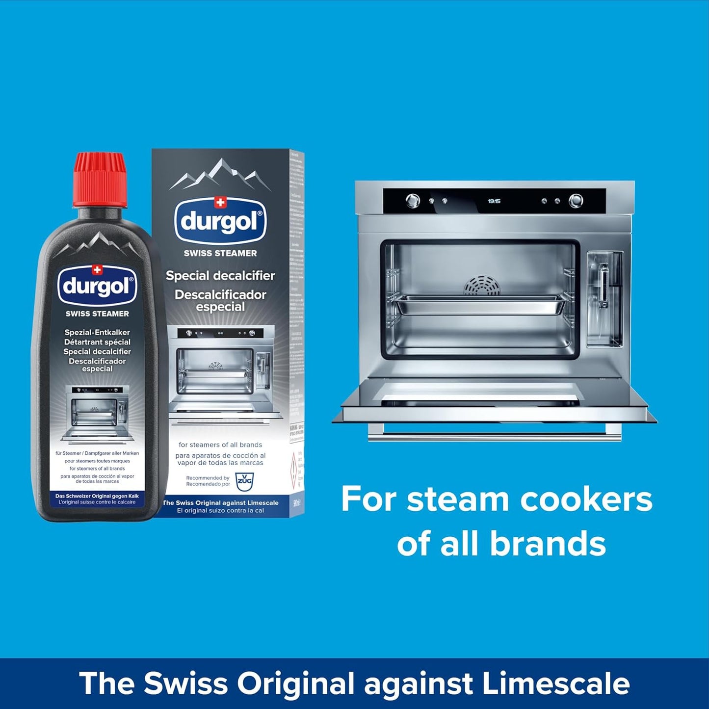 Swiss Steamer, Descaler and Decalcifier for All Brands of Steamer Ovens, 16.9 Fl