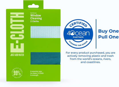 Window Cleaning Cloth - Eco Packaging - Glass Cleaning Cloth, Streak-Free Window