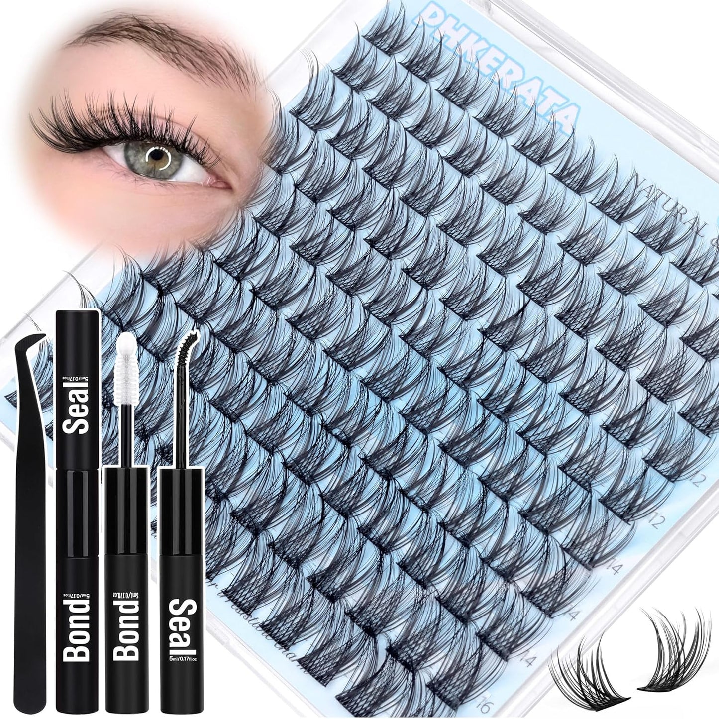 Natural Lash Clusters Kit Wispy Lash Extension Kit Cluster Eyelash Extensions Ki
