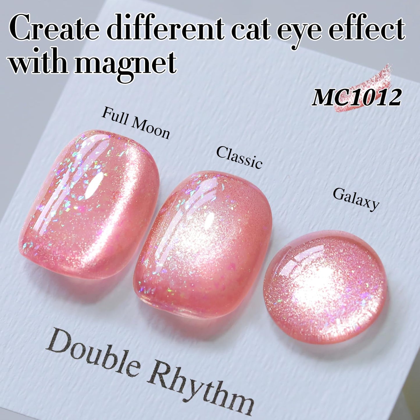 0.5 OZ Cat Eye Gel Polish with Magnet 15ML Holographic Glitter Shimmer Transluce