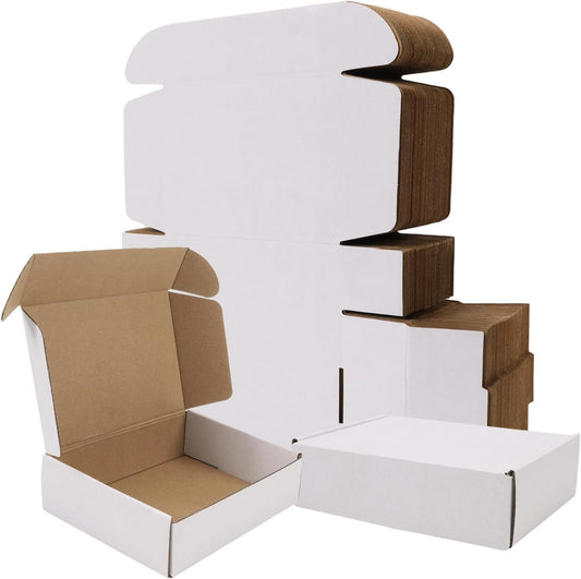 7X5X2" 50 Pack Corrugated Cardboard Boxes Small Shipping Box for Packaging Small
