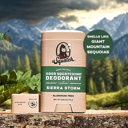 Natural Deodorant for Men - Sierra Storm – Smells like Giant Mountain Sequoias -