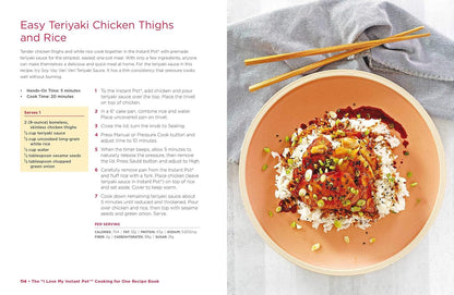 The "I Love My Instant Pot®" Cooking for One Recipe Book: from Chicken and Wild