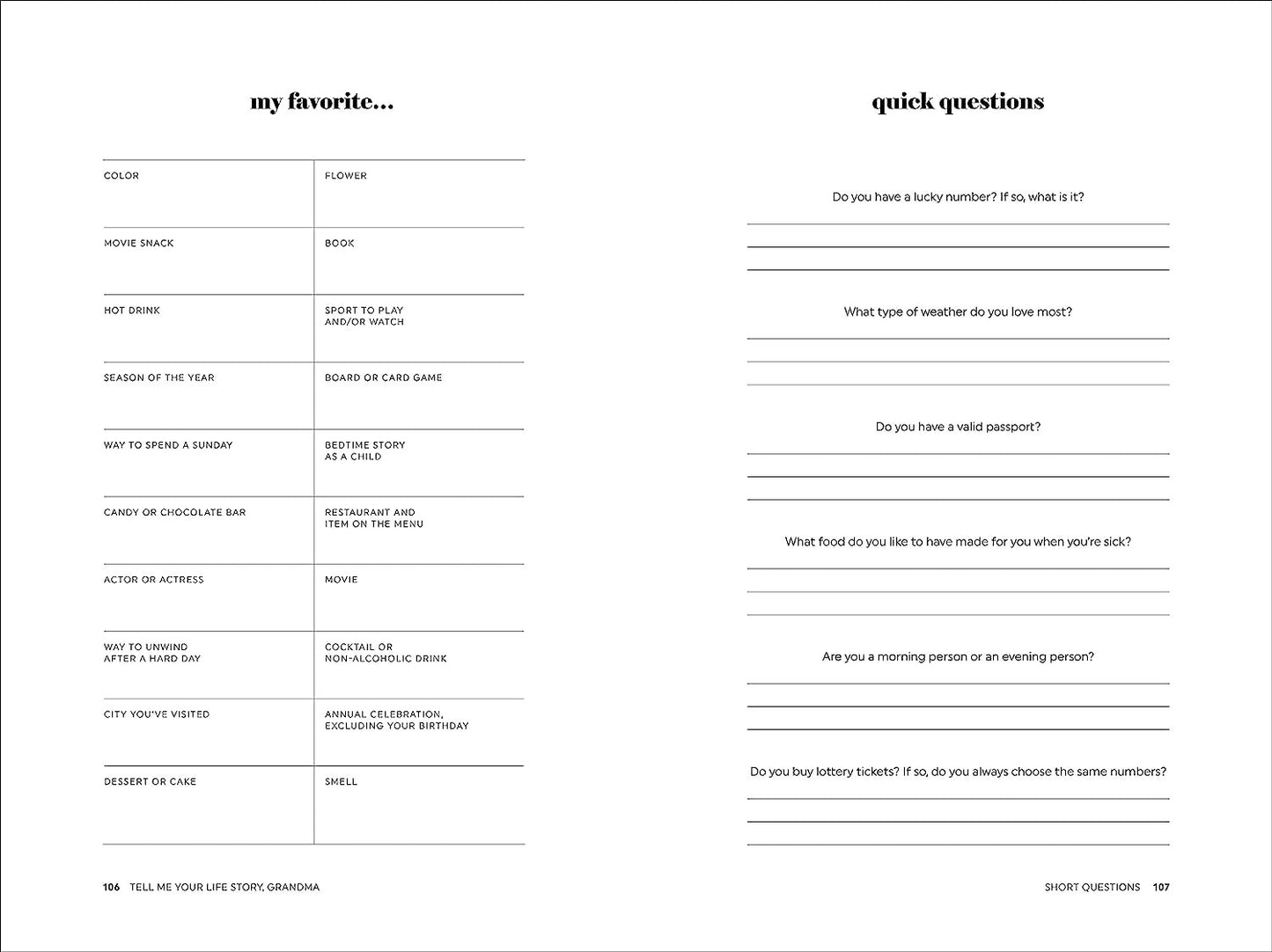 Tell Me Your Life Story, Grandma: a Grandmother’S Guided Journal and Memory Keep