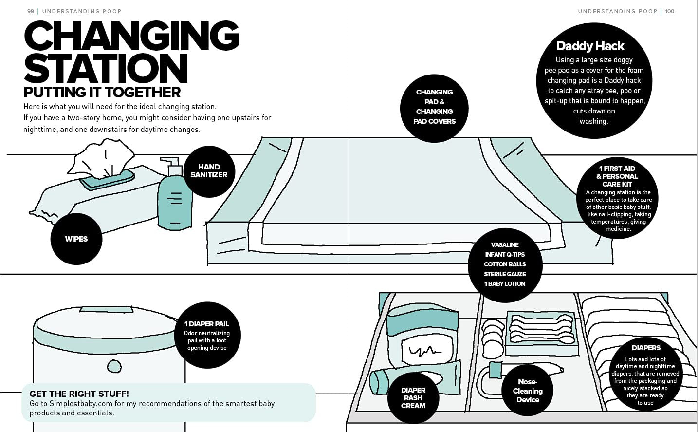 The Simplest Baby Book in the World: the Illustrated, Grab-And-Do Guide for a He