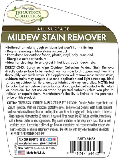 the Outdoor Collection Mildew Stain Remover - 32 OZ (54432)
