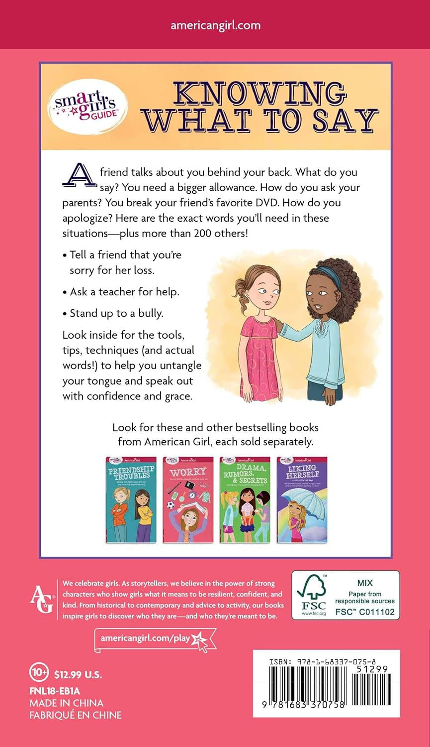 A Smart Girl'S Guide: Knowing What to Say: Finding the Words to Fit Any Situatio