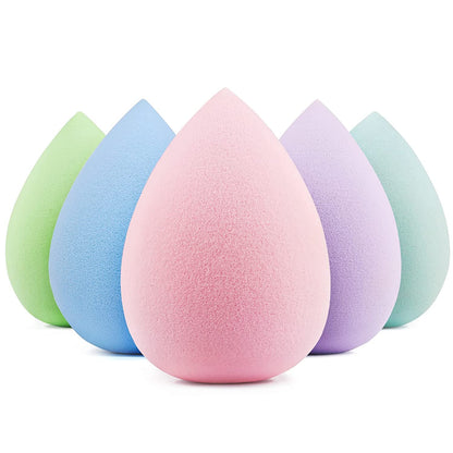 5 Pcs Makeup Sponge Set, Latex-Free Makeup Sponges for Foundation, Multi-Colored