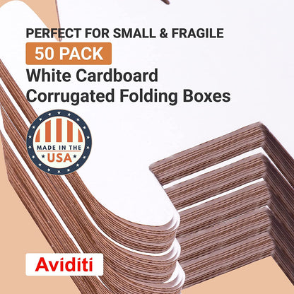 6X4X3 Shipping Boxes Small (50-Pack) Heavy Duty Corrugated Cardboard Boxes for P