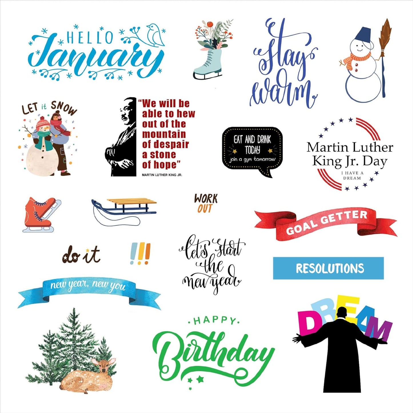 A Year in Stickers: Fun Pictures and Words to Highlight Celebrations (Sticker Bo