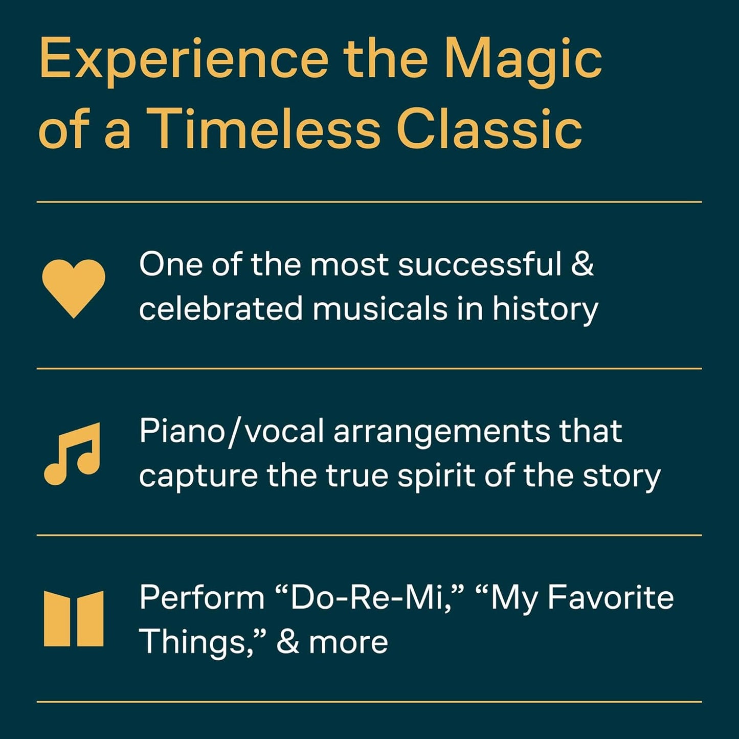 The Sound of Music Beginner'S Piano Book | Easy Piano Sheet Music for Piano, Voc