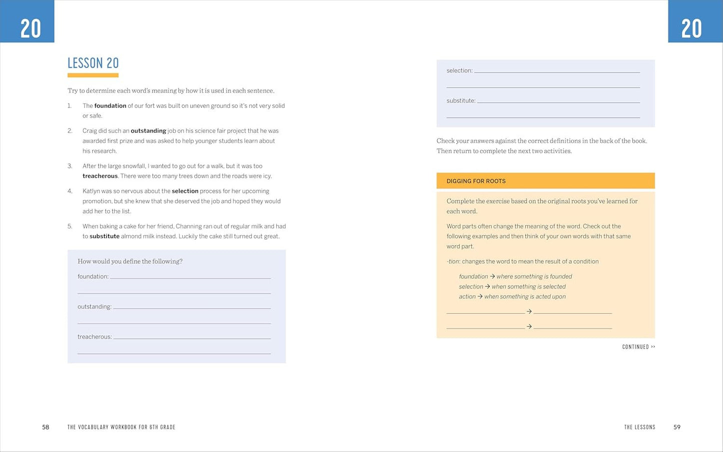 The Vocabulary Workbook for 6Th Grade: Weekly Activities to Boost Your Word Powe