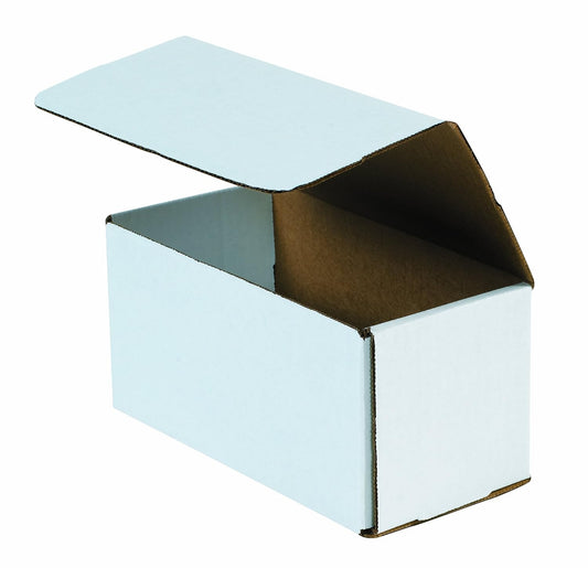 White Corrugated Cardboard Mailing Boxes, 12 X 6 X 6 Inches, Pack of 50, Crush-P