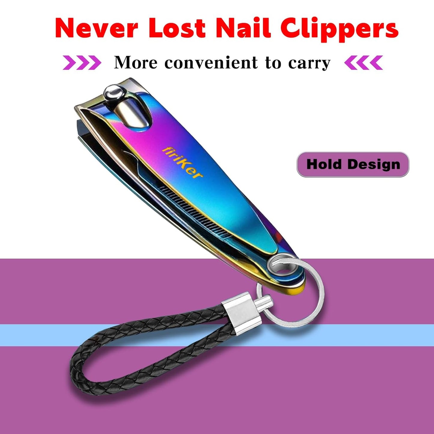 Nail Clipper Set, Sturdy Stainless Steel Fingernails & Toenails Clippers & Nail
