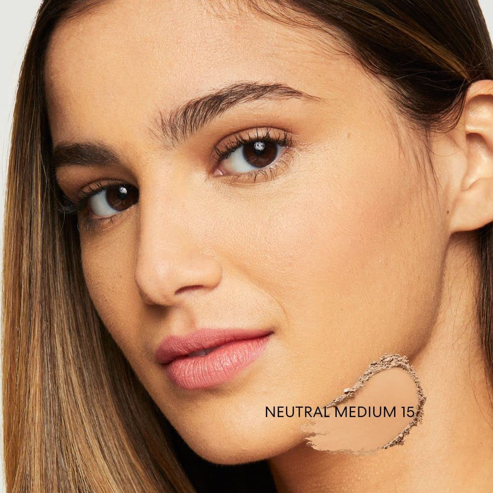Original Loose Powder Foundation SPF 15, Clean Mineral Powder Face Makeup, Sheer