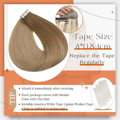 Tape in Hair Extensions Real Human Hair 20 Inch Tape in Extensions Human Hair Co