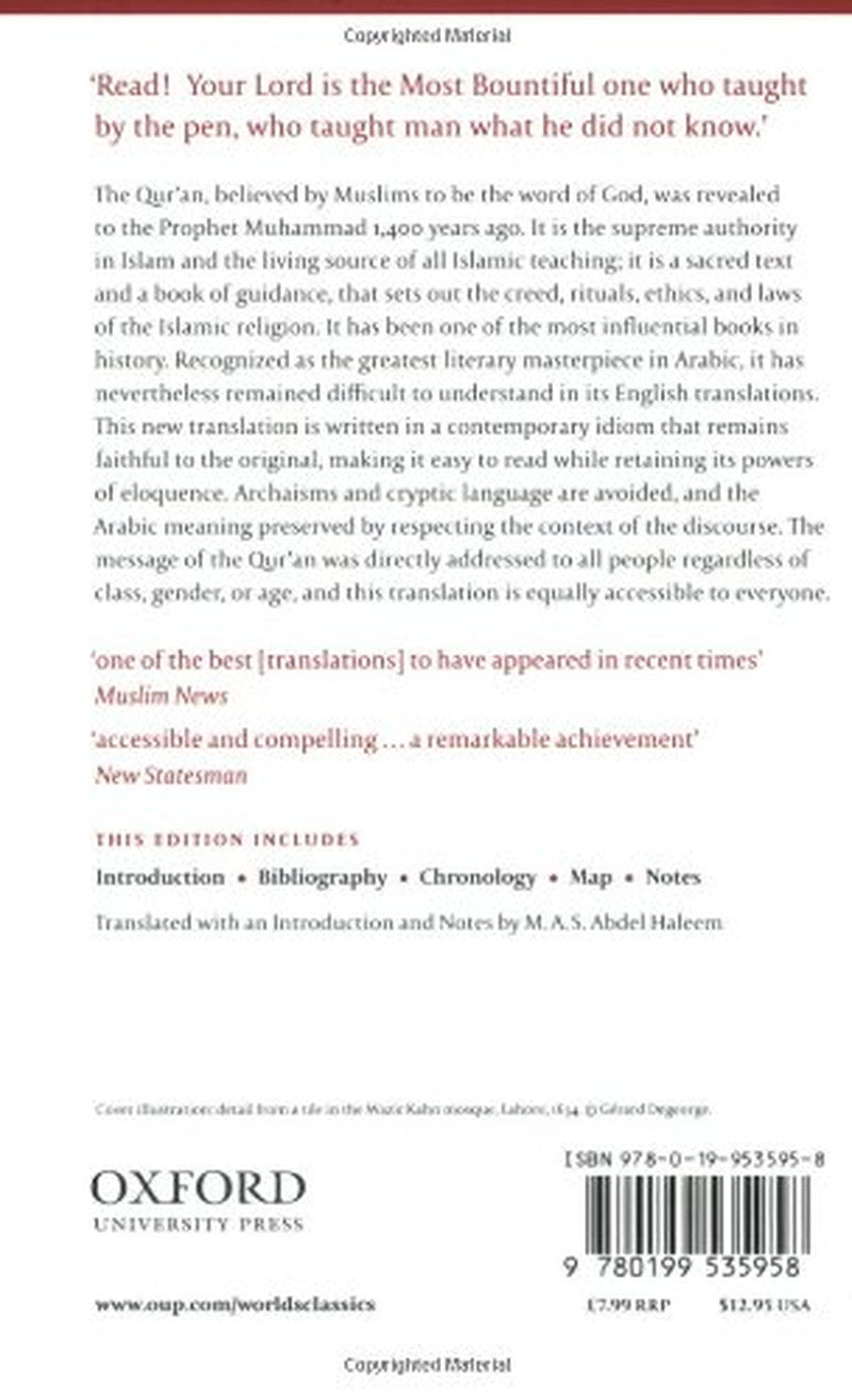 The Qur'An (Oxford World'S Classics)