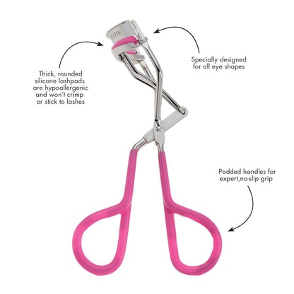 Neon Great Grip Eyelash Curler, Pink, 0.3 Oz