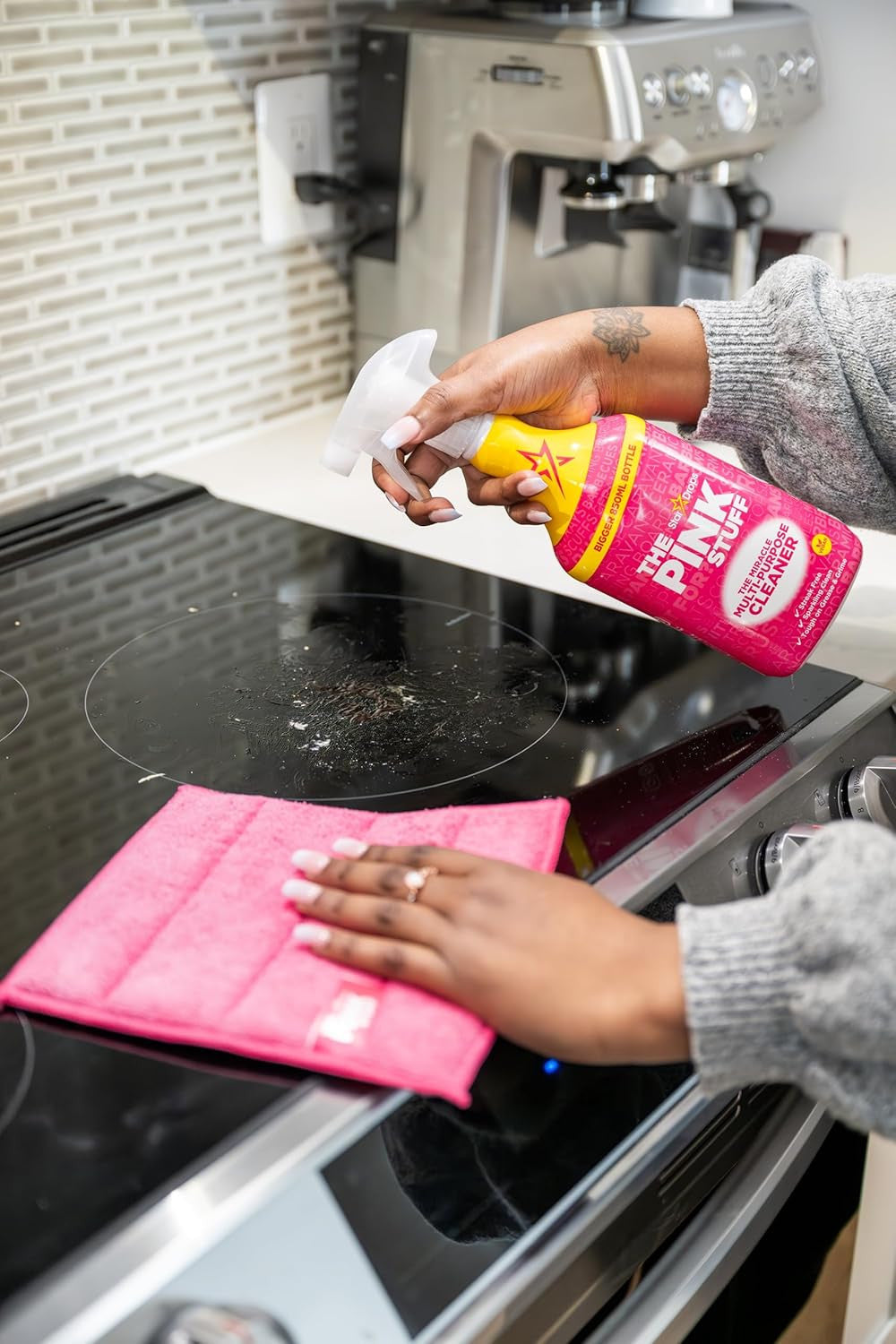 the Pink Stuff Miracle Microfibre Pad Collection – Durable, Dual-Sided Scrubbing