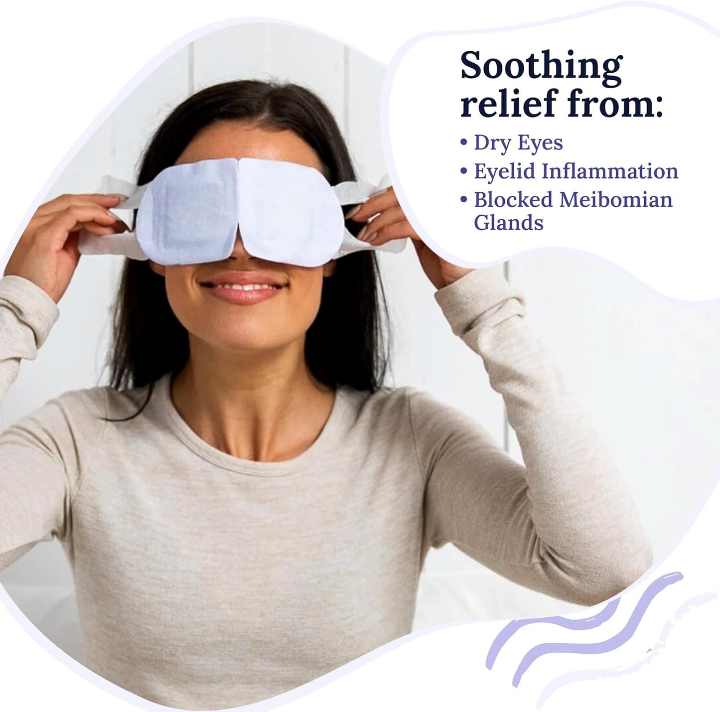 Rest: Self Heating Warm Compress for Dry Eyes | Heated Eye Mask for Fast Relief