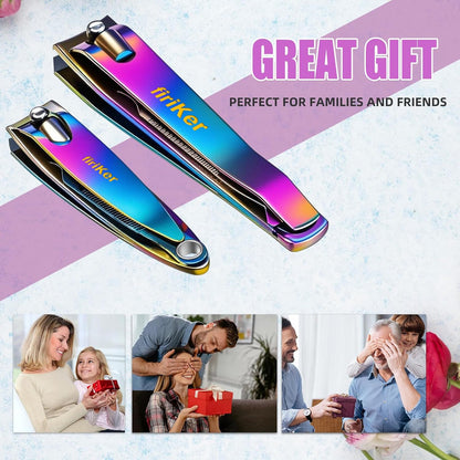 Nail Clipper Set, Sturdy Stainless Steel Fingernails & Toenails Clippers & Nail