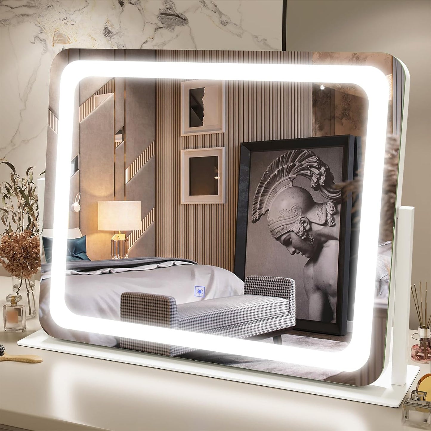 Vanity Mirror with Lights 22''X17'' Makeup Mirror with Lights,Vanity Mirror Touc