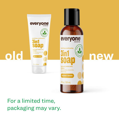 3-In-1 Soap Body Wash, Bubble Bath, Shampoo, Travel Size, 2 Ounce (Pack of 12),