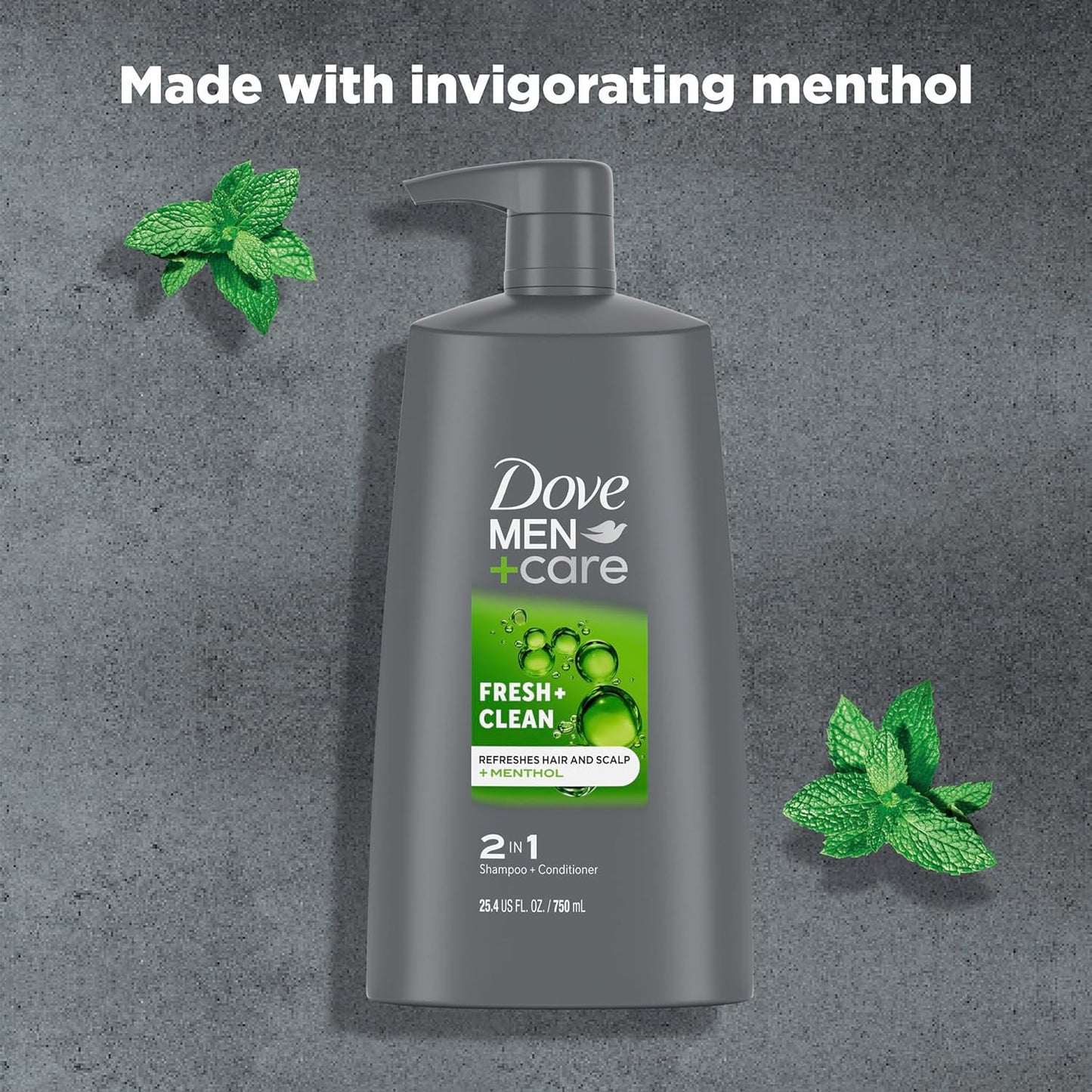 2-In-1 Shampoo and Conditioner Fresh and Clean 4 Count Nourishes and Invigorates