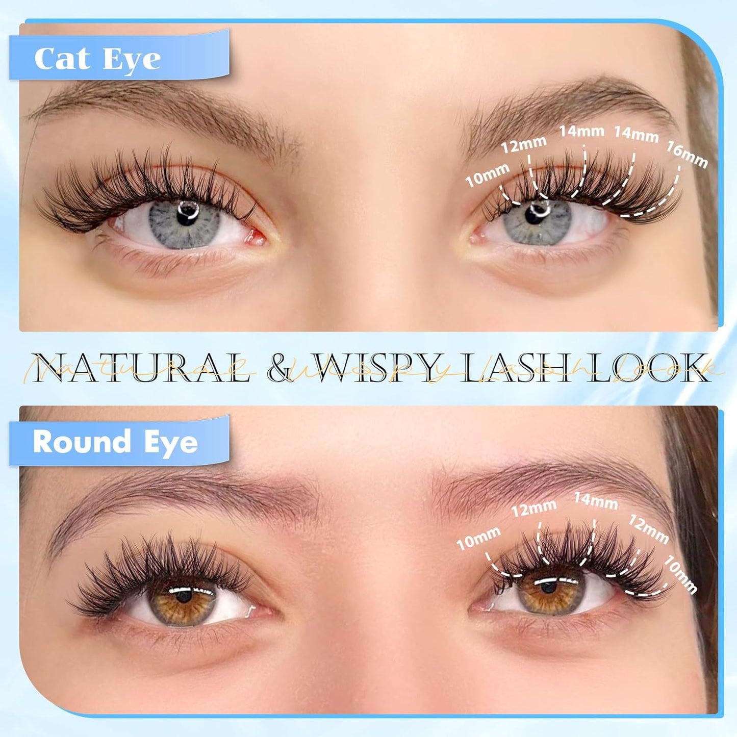 Natural Lash Clusters Wispy Eyelash Clusters 110 Pcs Cluster Eyelash Extensions
