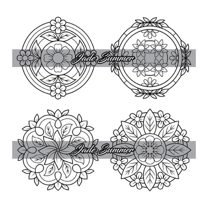 100 Mini Mandalas: a Mandala Coloring Book for Adults and Kids with Easy, Cute,