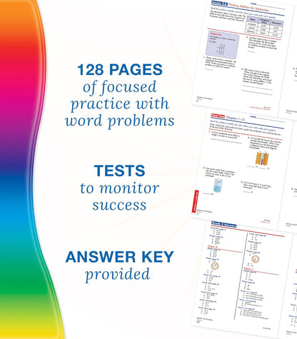 Spectrum Word Problems 3Rd Grade Math Workbook, Geometry, Algebra Prep, Fraction