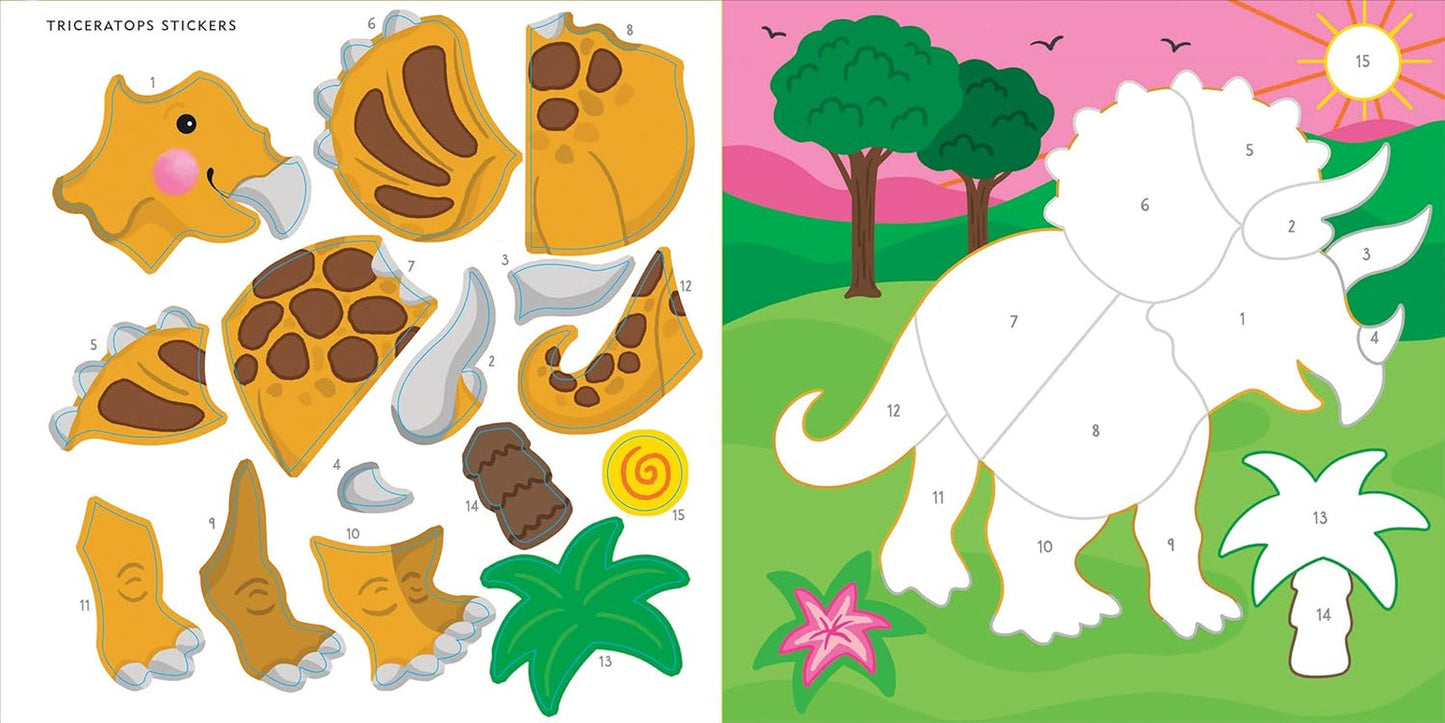 My First Color-By-Sticker Book - Dinosaurs