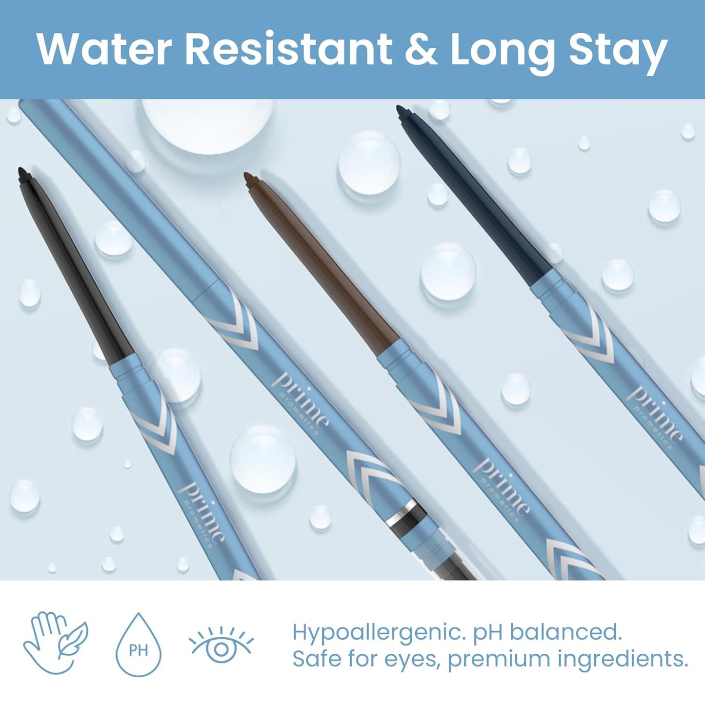 Primeeyes Glide Eyeliner for Mature Women – Water-Resistant, Long-Stay and Mess-