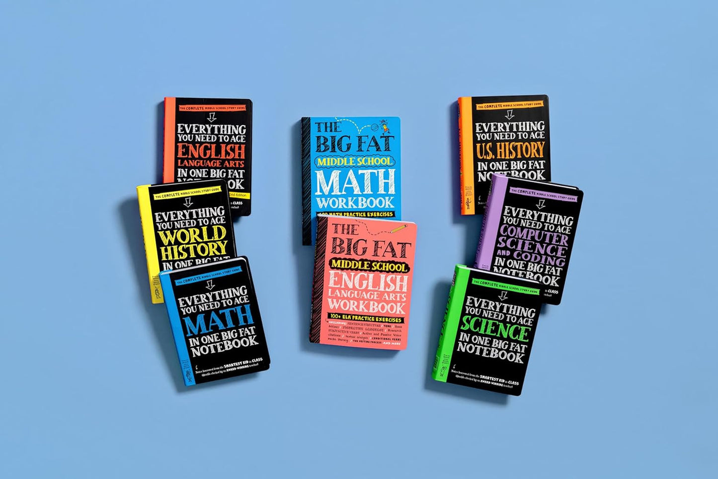 The Big Fat Middle School Math Workbook: 600 Math Practice Exercises (Big Fat No