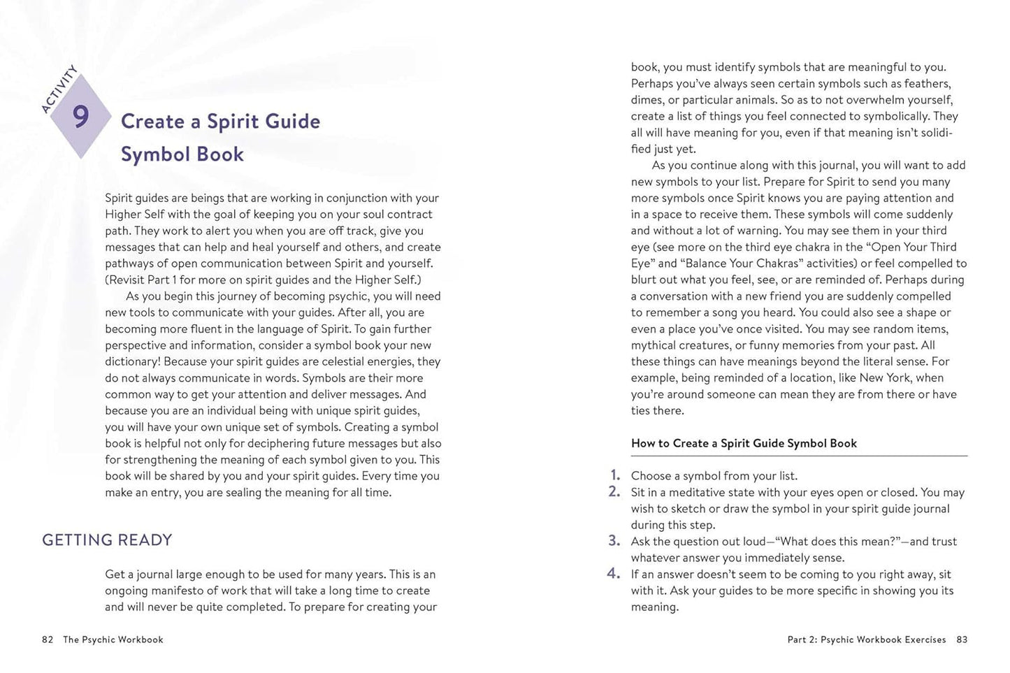 The Psychic Workbook: a Beginner'S Guide to Activities and Exercises to Unlock Y