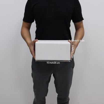 10X7X5 Inches Shipping Boxes Set of 25, White Corrugated Cardboard Box for Maili