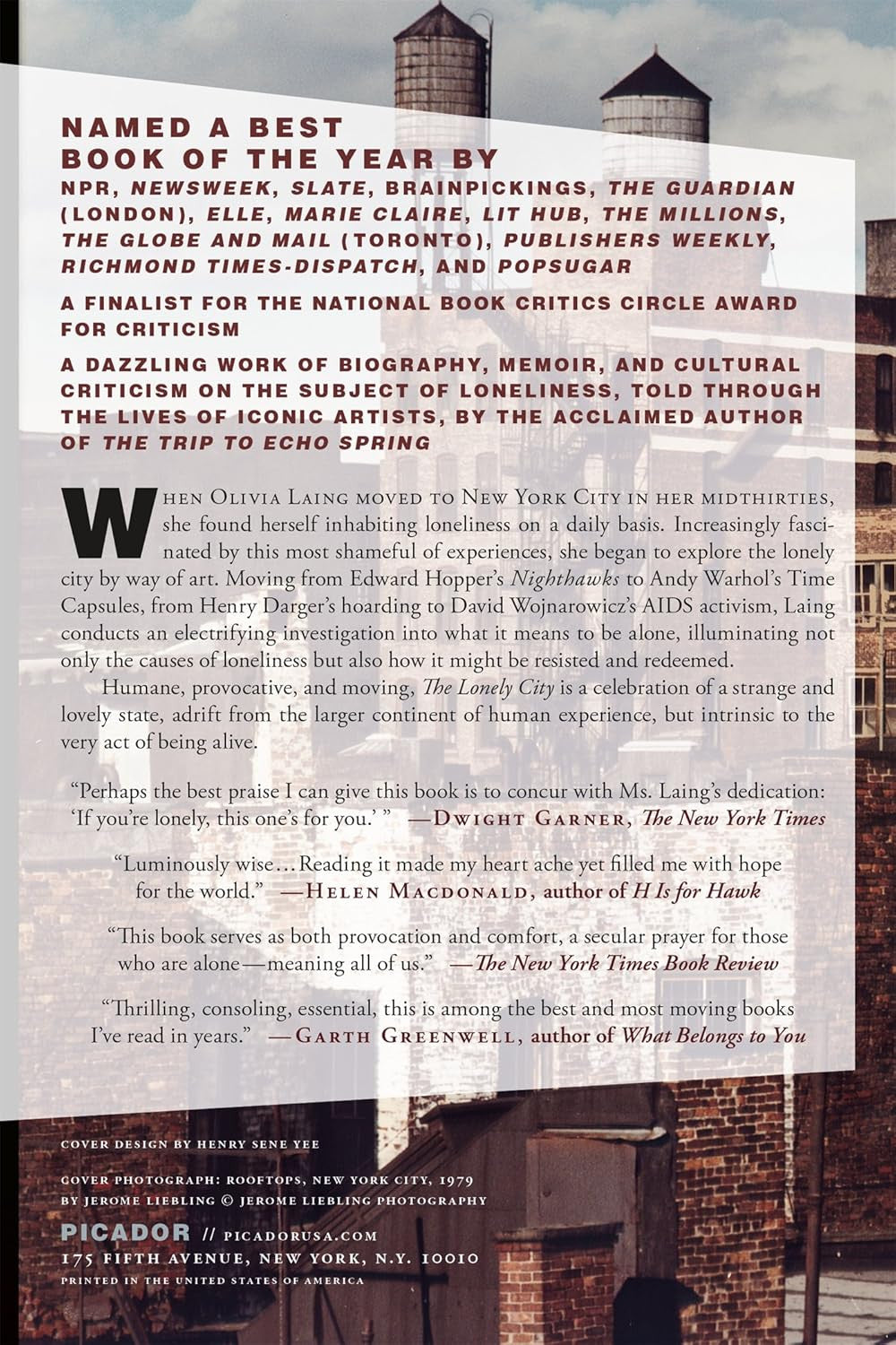 The Lonely City: Adventures in the Art of Being Alone