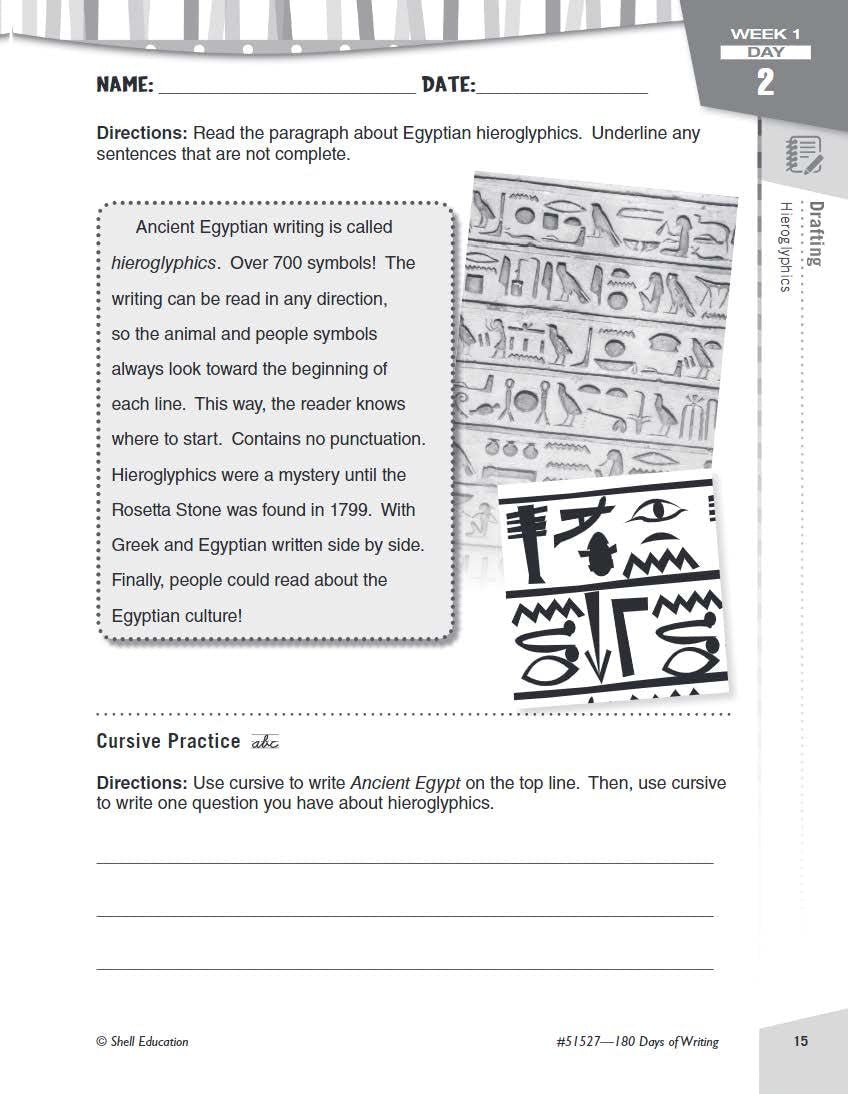 180 Days of Writing for Fourth Grade - an Easy-To-Use Fourth Grade Writing Workb