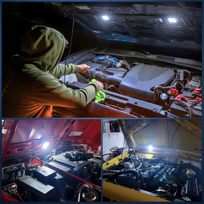 under Hood Courtesy Light White Beam Plug and Play Compatible with 1998-2010 Dodge Ram 1500 2500 3500, 2006-2019 Dakota Charger, 1998-2001 Wrangler Grand Cherokee