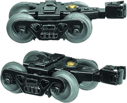 O Gauge Diecast Metal Sprung Trucks with Rotating Bearing Caps Model Train Parts Accessory