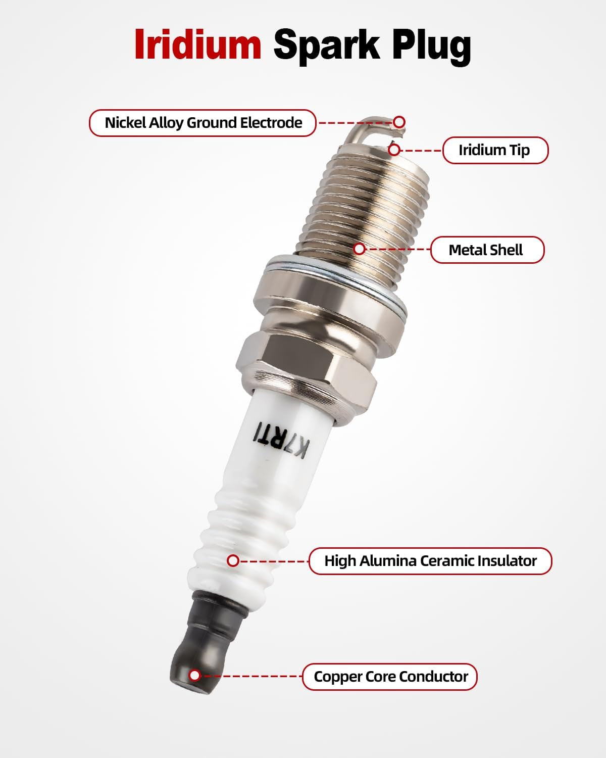 UF669 Ignition Coil Pack and 4 Iridium Spark Plug Compatible with Chevy Cruzer 2011-2016 Sonic Trax 15-21 Volt 11-15, Buick 2013-2021 Encore, 14-16 for Cadillac EL 1.4L L4 UF669 XP3922 55577898