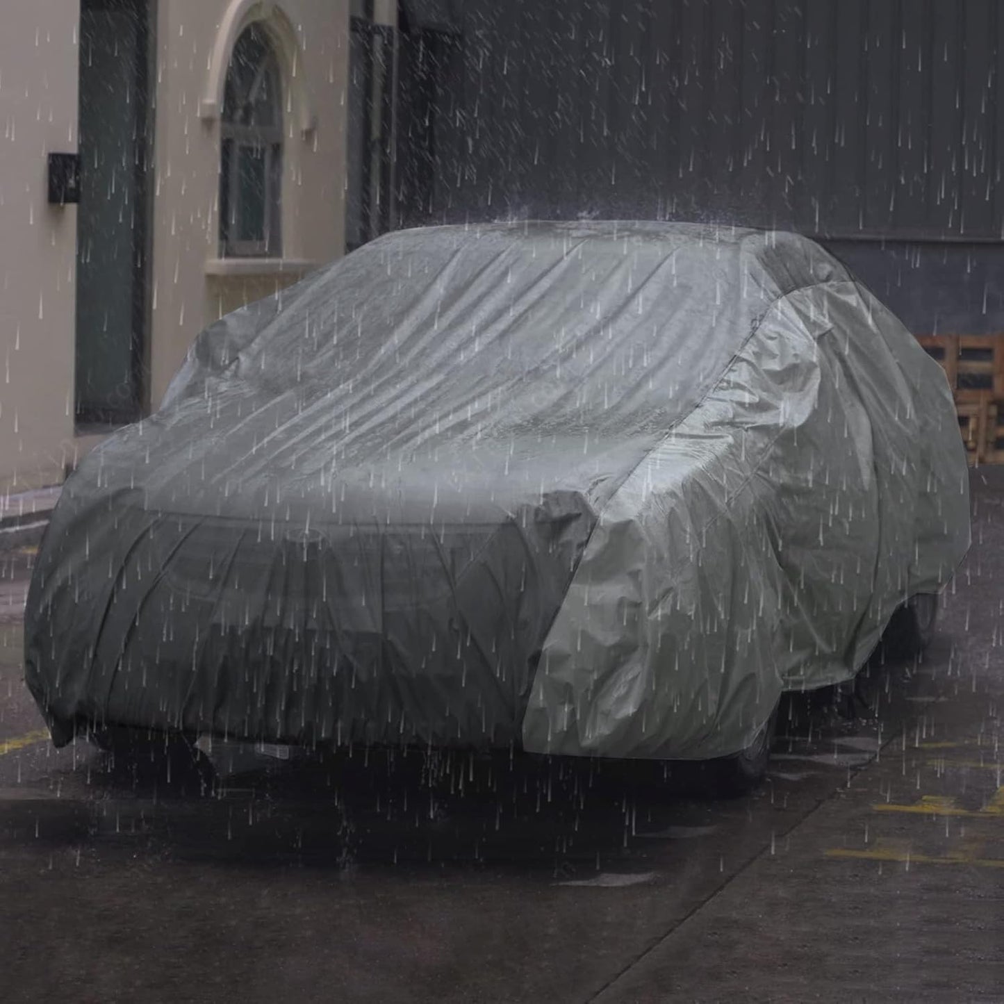 Ultra Light Waterproof Car Cover for Automobiles All Weather Protection, Windproof & Breathable, Fits Sedan up to 200"