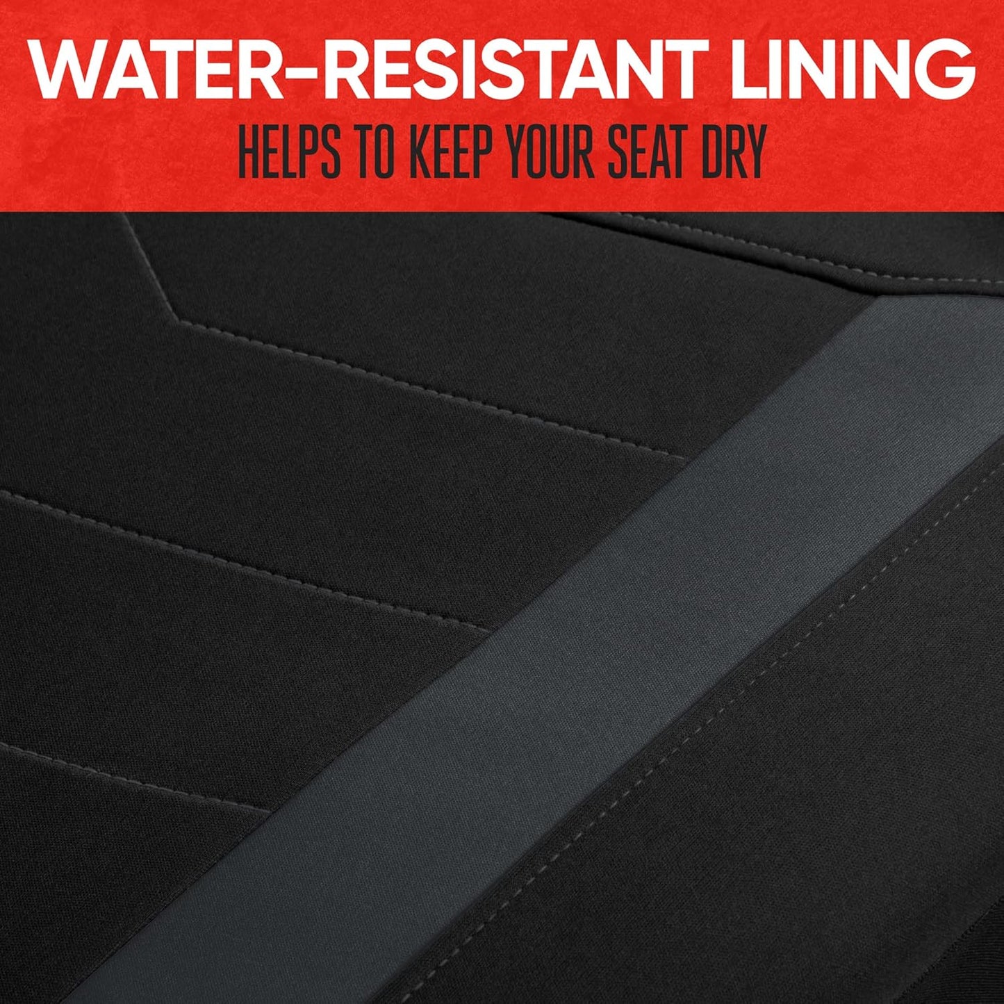 Spillguard 2 Charcoal Gray Seat Covers for Cars & Seat Covers for Trucks - Neoprene Waterproof Car Seat Covers Front Seats Only - SUV Seat Covers Protector - Forros Para Asientos De Carro