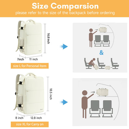 Taygeer Travel Backpack for Women, Carry On Backpack with USB Charging Port & Shoe Pouch, TSA 15.6inch Laptop Mochila Flight Approved, Nurse Bag Casual Daypack for Weekender Business Hiking, Pink