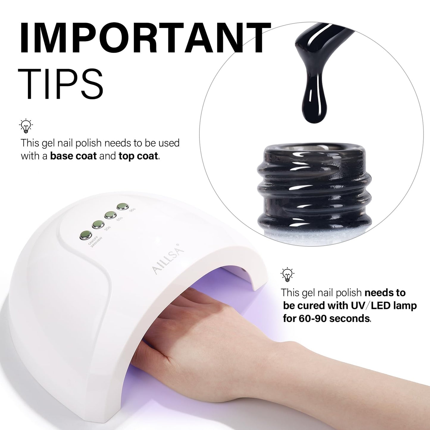 AILLSA Milky Pink Nude Gel Nail Polish, 15ml Translucent Soak Off UV LED Light Cure Gel Polish, Long Lasting for French Nail Art Salon DIY Manicure at Home