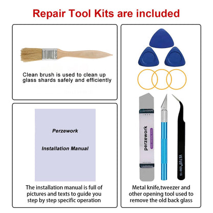 OEM Rear Cover Back Glass Replacement for iPhone 13 pro max 6.7 inches (Graphite) All Carriers with Pre-Installed Adhesive and Repairing Tool Kits